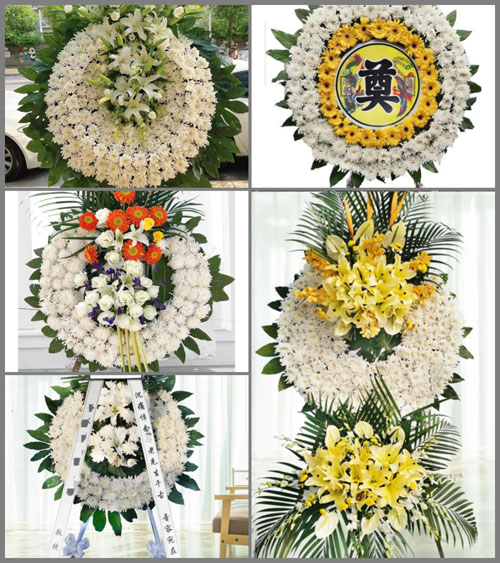 广东梅州市蕉岭县新铺镇北方村花圈速递